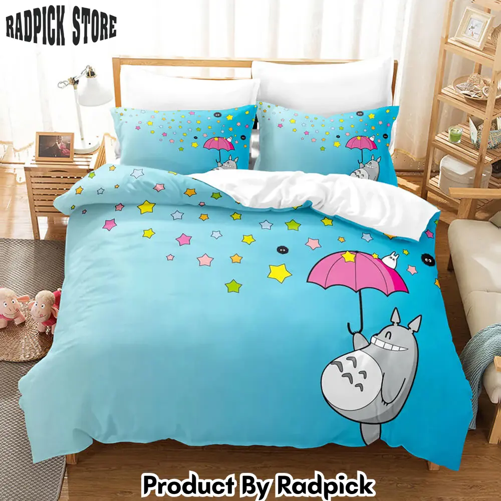 My neighbor totoro girls bedding sets duvet covers quilt bed sheets  rp0419798